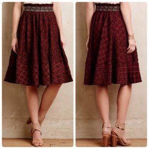 Anthropologie Diamond Cut Skirt By Maeve
